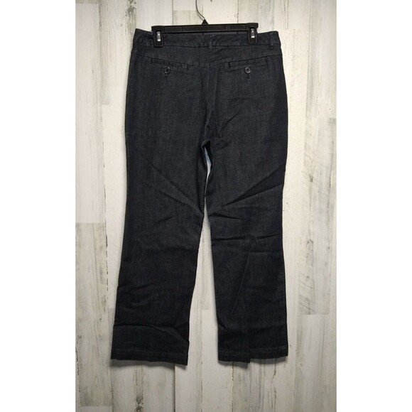Talbots Women’s Size 12  11" Rise Straight Leg Jeans Dark Wash Stretch EUC - Picture 2 of 5